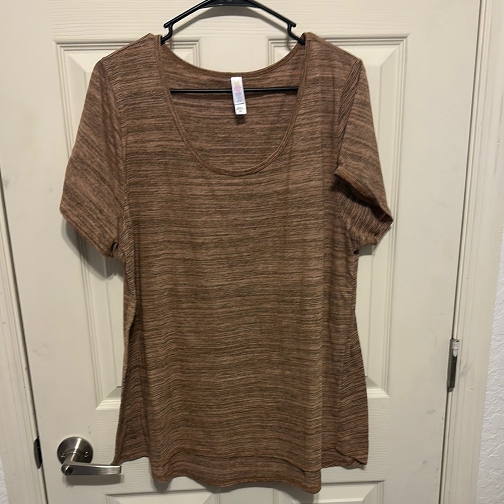 LuLaRoe Tan Short Sleeve Tee